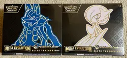 Pokemon Center Mega Evolution Gardevoir & Lucario ETB Elite Trainer Box Set of 2 - Image 1