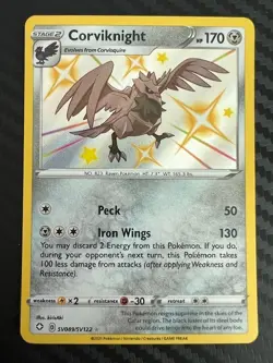 Pokemon TCG Shining Fates: Shiny Vault SV089/SV122 Corviknight VLP - Image 1