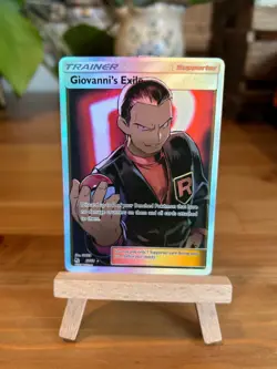 Pokemon -Giovanni's Exile - 67/68 - Full Art Supporter - Trainer - Hidden Fates - Image 1
