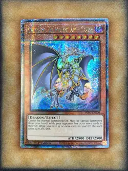 Yugioh Dragon of Pride and Soul INFO-EN000 Quarter Century Rare 1st Ed LP - Image 1
