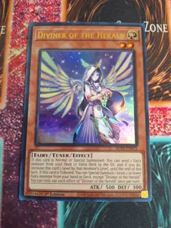 Yu-Gi-Oh! Diviner of the Herald BLTR-EN072 Ultra Rare 1st Edition Near Mint - Image 1