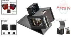 Card Deck Box for MTG Commander Faux Leather Fits 100 Double-Sleeved Cards - Image 2