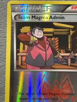 Team Magma Admin 29/34 Reverse Holo Pokemon Card 2015 Double Crisis - Image 3
