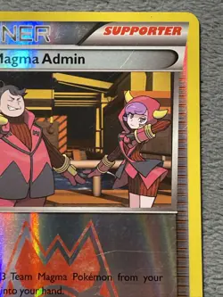 Team Magma Admin 29/34 Reverse Holo Pokemon Card 2015 Double Crisis - Image 4