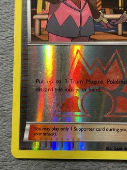 Team Magma Admin 29/34 Reverse Holo Pokemon Card 2015 Double Crisis - Image 5