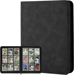 Trading Card Binder, Premium 9 Pocket Double Sided 540 Pocket PU Card Collection - Image 1