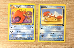 Kingler Krabby Pokemon Trading Card Lot Vintage 1999 Base Set Original TCG 90's - Image 5