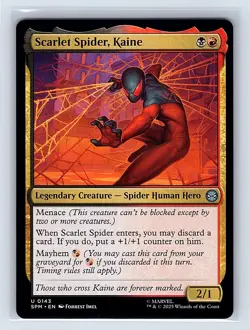 Scarlet Spider, Kaine #143 Regular Uncommon MTG 2025 Marvel's Spider-Man (SPM) - Image 1