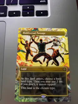 MTG Multiversal Passage 206 Rare Borderless Land Marvel Spider-Man - Image 1