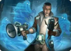 Paranormal Analyst Art Card Art Series: Duskmourn: House of Horror MTG - Image 1