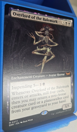 MTG - Duskmourn House of Horror - Overlord of the Balemurk - Extended Art - MiNT - Image 2