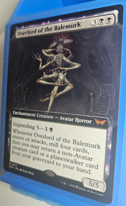 MTG - Duskmourn House of Horror - Overlord of the Balemurk - Extended Art - MiNT - Image 3