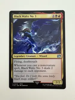 Black Waltz No. 3 MTG Magic the Gathering Card NM Near Mint FIN - Image 1