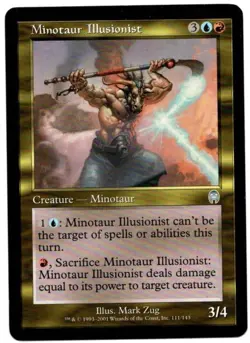 MTG MINOTAUR ILLUSIONIST 111/143 APOCALYPSE MAGIC THE GATHERING - Image 1