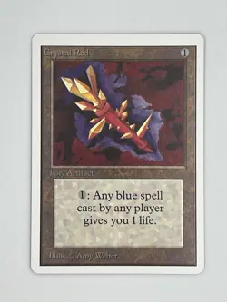 MTG CRYSTAL ROD Unlimited Edition Regular MT+ Magic The Gathering - Image 1