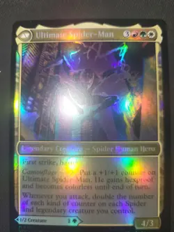Prerelease FOIL MILES MORALES ULTIMATE SPIDER-MAN mtg Mythic PROMO - Image 2