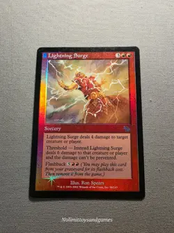 MTG Judgement Foil Lightning Surge #96 Rare Magic The Gathering Free Shipping - Image 1