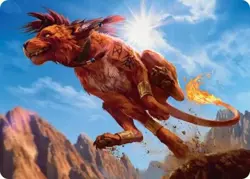 MTG Red XIII, Proud Warrior Art Card [FINAL FANTASY Art Series] Near Mint Magic - Image 1