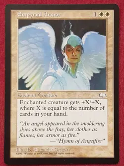 Magic The Gathering WEATHERLIGHT EMPYRIAL ARMOR white card MTG - Image 1