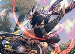 MTG Dancer's Chakrams Art Card [FINAL FANTASY Art Series] Near Mint Magic - Image 1