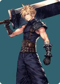 MTG Cloud, Ex-SOLDIER Art Card [FINAL FANTASY Art Series] Near Mint Magic - Image 1