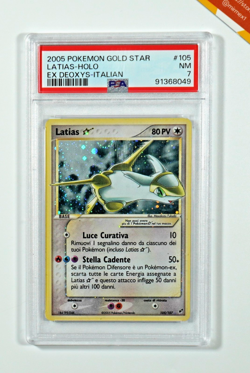 Pokemon PSA 7 Latias Gold Star #105 Holo Ex Deoxys 2005 Italiano - Image 1