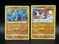 Crabrawler Crabominable 084/198 085/198 Sword and Shield Chilling Reign Pokemon - Image 1