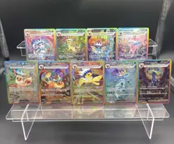 FAN ART 9Pc Eeveelution Set English DIY Fan-Made Clean Pokemon - Image 1