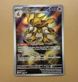 Alakazam Mega Evolution Promo 009 Full Illustration Holo Pokemon TCG - Image 1