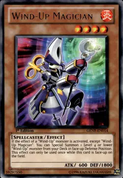 Wind-Up Magician - Rare 1st Edition GENF-EN014 - LP - YuGiOh - Image 1