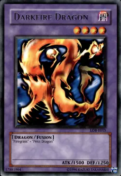 Darkfire Dragon - Rare LOB-E015 - MP - YuGiOh - Image 1
