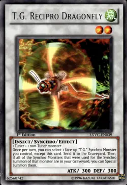 T.G. Recipro Dragonfly - Rare 1st Edition EXVC-EN039 - LP - YuGiOh - Image 1