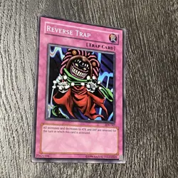 Yugioh Reverse Trap SDY-047 LP Condition - Image 1