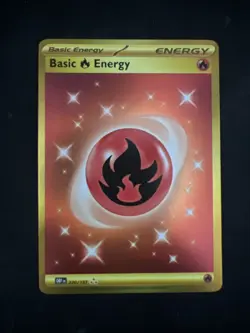Basic Fire Energy 230/197 SV03: Obsidian Flames Holo Rare Pokemon Card TCG NM - Image 1