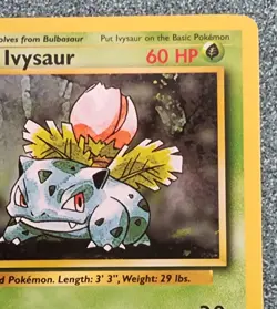 IVYSAUR - 30/102 - Base Set - Pokemon Card - LP - Image 3