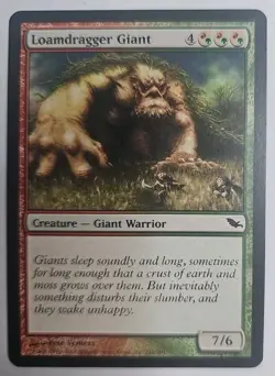 MTG Magic The Gathering Card Loamdragger Giant Creature Giant Warrior Green Red - Image 1