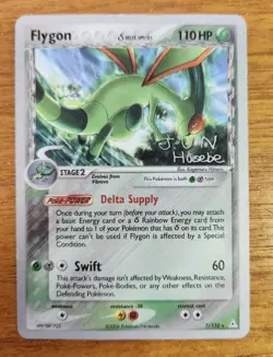 Rare Flygon Pokemon Card, Holon Phantoms Set 7/110, 2007 World Championships - Image 1