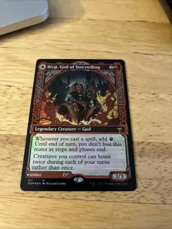 Birgi, God Of Storytelling Showcase Foil Near Mint Condition - Image 1