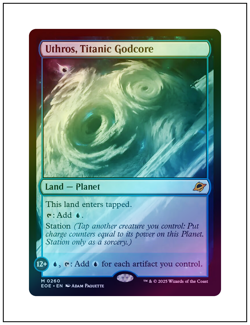 1x Uthros, Titanic Godcore, Foil, Edge of Eternities, Magic MTG NM - Image 1