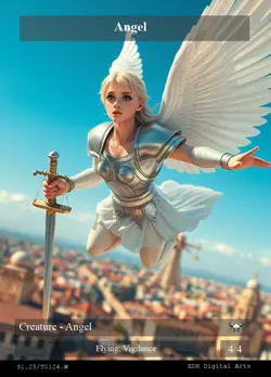 Angel (Flying, Vigilance) / Astartes Warrior Token EDH Tokens MTG Magic TG - Image 2