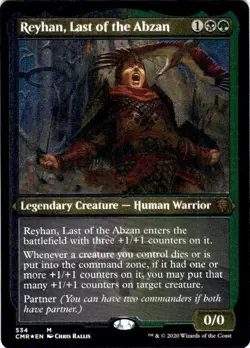 MTG Reyhan, Last of the Abzan (Foil Etched) (534) | NM | Commander Legends (CMR) - Image 2