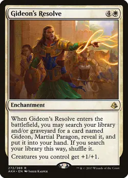 1x Gideon's Resolve - Planeswalker Deck NM Eng MTG - Amonkhet - Image 1
