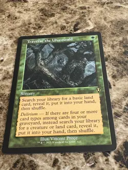 TRAVERSE THE ULVENWALD Magic MTG Innistrad Remastered Retro Frame - Image 1