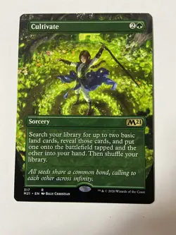 Borderless Cultivate - Core Set 2021 - MTG - Near Mint - Image 1