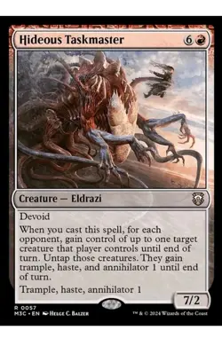 1x MTG Hideous Taskmaster # | NM Mint | MH3 Rare! Ships Fast! - Image 1