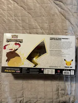 Pokemon TCG Celebrations Premium Figure Collection Pikachu VMAX Box Sealed New 820650809408 - Image 2