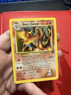 Pokemon TCG Blaine's Charizard Gym Challenge 2 Holo Unlimited Rare - Image 1