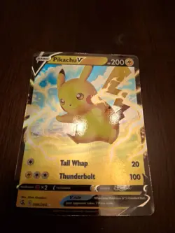 Pikachu V 086/264 Ultra Rare Fusion Strike Pokemon TCG - Pack Fresh Near Mint NM - Image 1