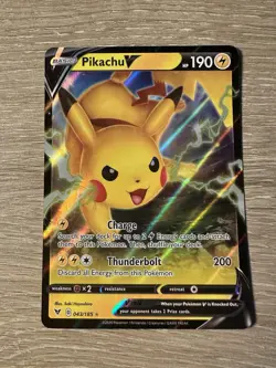 Pokemon - Vivid Voltage - PIKACHU V - 043/185 - Ultra Rare Holo - Image 1