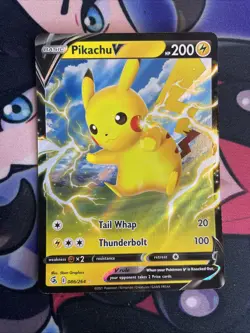 Pokemon TCG Pikachu V 086/264 Fusion Strike Holo Ultra Rare NM - Image 1